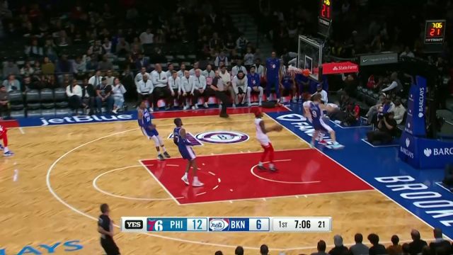 【2023年04月10日 76人vs篮网集锦】麦克朗接球大步流星 快攻直捣黄龙双手暴扣