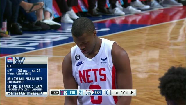 【2023年04月10日】76人vs篮网英文原声全场回放