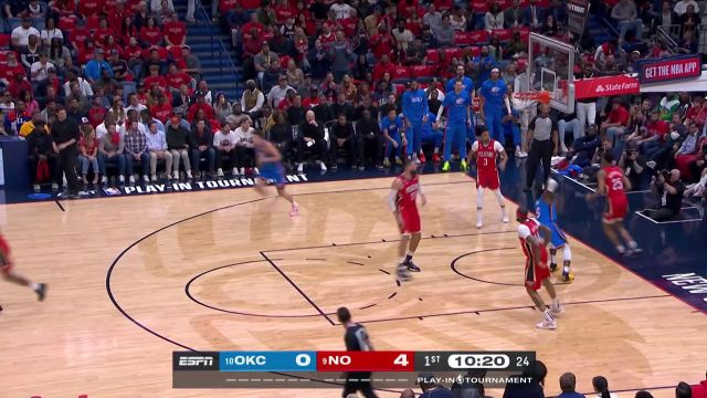 【2023年04月13日 雷霆vs鹈鹕集锦】不惧防守直杀篮下 多尔特突破防守杀进篮下双手暴扣