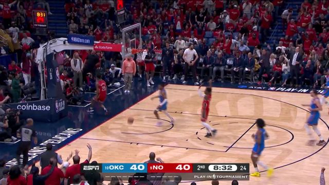 【2023年04月13日 雷霆vs鹈鹕集锦】大鹏展翅心飞翔！特雷-墨菲抢断反击抡臂炸筐