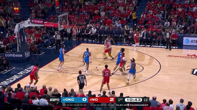 【2023年04月13日 雷霆vs鹈鹕集锦】安心投篮下有我！瓦兰开局三度抢得进攻篮板皆转化得分