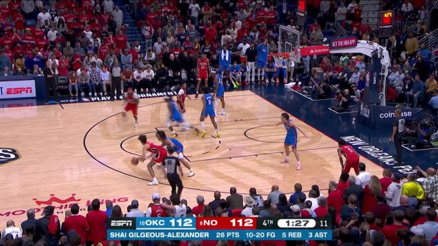 【2023年04月13日 雷霆vs鹈鹕集锦】王对王！生死关头英格拉姆与亚历山大刺刀见红互亮底牌