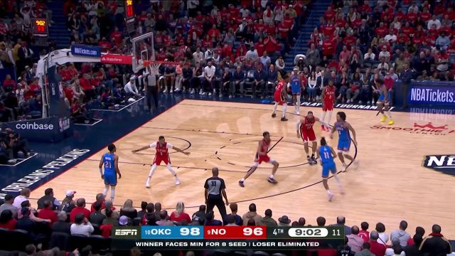 【2023年04月13日 雷霆vs鹈鹕集锦】进攻行云流水 杰林威廉姆斯胸有成竹大号勾手命中