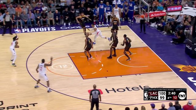 【2023年04月17日 快船vs太阳集锦】尤为关键的进球！ 快船连续三记三分欲射落太阳