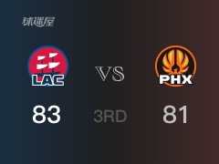 三节比分，快船83-81领先太阳，伦纳德25分