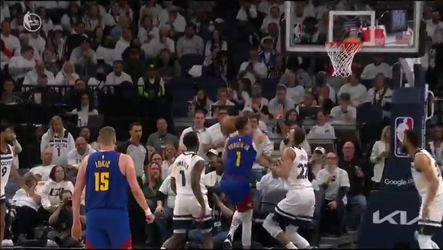 【2023年04月22日】NBA西部首轮G3：掘金vs森林狼第3节英文原声回放