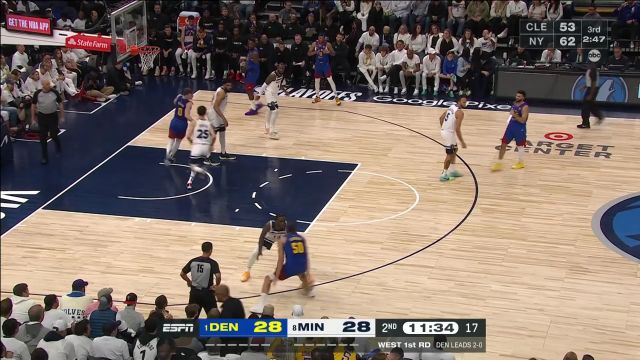 【2023年04月22日 掘金vs森林狼集锦】身体天赋决定上限 阿隆-戈登强吃普林斯翻身跳投打成2+1