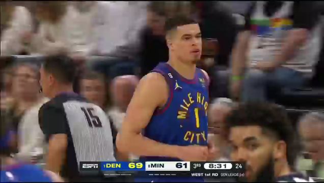 【2023年04月22日】NBA西部首轮G3：掘金vs森林狼第3节中文解说回放