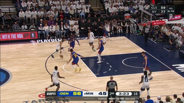 【2023年04月22日 掘金vs森林狼集锦】谁还不是个状元 华子进攻防守一把抓送上钉板大帽