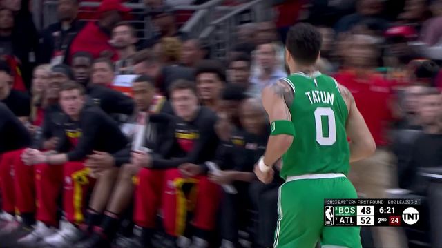 【2023年04月28日 凯尔特人vs老鹰集锦】手感逐渐升温！塔图姆外线拔枪甩狙正中靶心