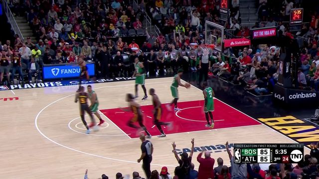 【2023年04月28日 凯尔特人vs老鹰集锦】你来我往互不相让！亨特与塔图姆三分对飚剑拔弩张