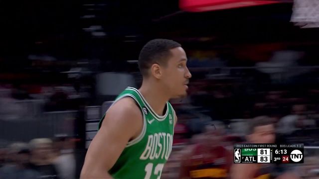 【2023年04月28日 凯尔特人vs老鹰集锦】布罗格登假突真传霍福德三分穿针 再送突破抛投助队抹平分差