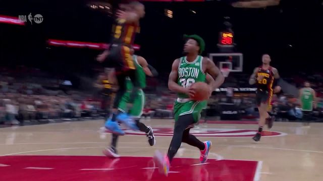 【2023年04月28日 凯尔特人vs老鹰集锦】真真假假虚虚实实 斯玛特假传真投上篮命中得手