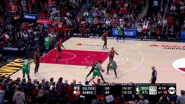 【2023年04月28日 凯尔特人vs老鹰集锦】难逃魔掌！亨特迎面按帽格威不留情面