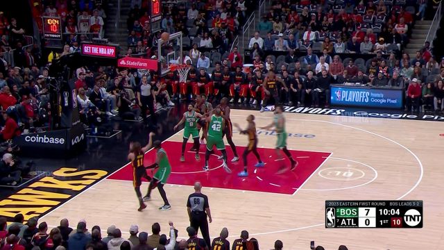 【2023年04月28日 凯尔特人vs老鹰集锦】大哥就是大哥！特雷杨急停跳投助队开张