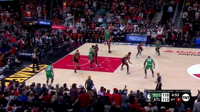 【2023年04月28日 凯尔特人vs老鹰集锦】展现球队大心脏！ 布朗强顶压力命中三分追平比分