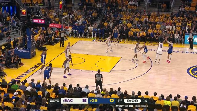 【2023年04月29日】NBA西部首轮G6：国王vs勇士英文原声全场回放