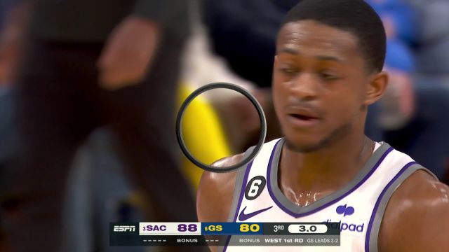 【2023年04月29日 国王vs勇士集锦】天残无影脚在世！ 格林企图抬脚抢断福克斯传球