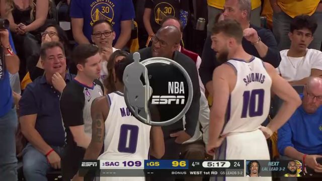 【2023年04月29日】NBA西部首轮G6：国王vs勇士第4节英文原声回放