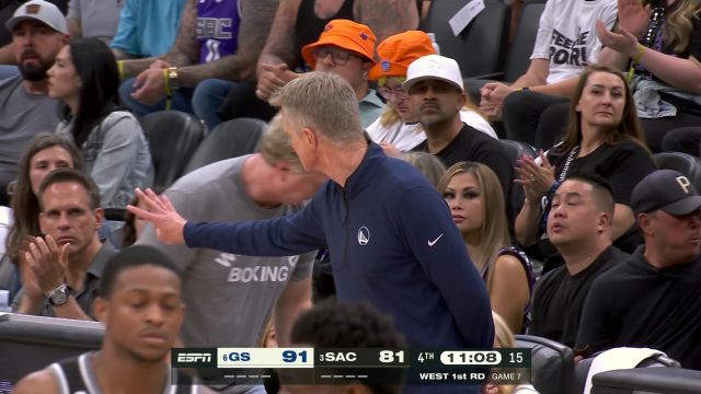 【2023年05月01日】NBA西部首轮G7：勇士vs国王第4节英文原声回放