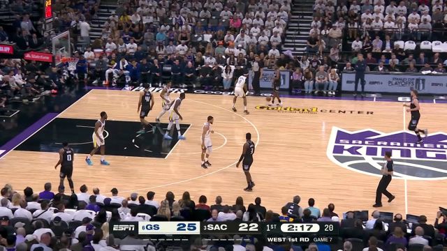 【2023年05月01日 勇士vs国王集锦】人球合一！库里热刀切黄油犀利突破撕裂防守