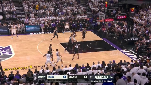 【2023年05月01日 勇士vs国王集锦】熟悉的首发熟悉的打法！格林完美策应助飞鲁尼扣响第一枪