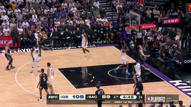 【2023年05月01日 勇士vs国王集锦】打你一个措手不及 赫尔特灵性反跑上篮得手