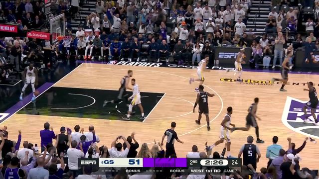 【2023年05月01日 勇士vs国王集锦】吃饼也要靠意识 萨博尼斯灵动跑位空切篮下飞身上篮