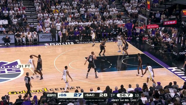 【2023年05月01日 勇士vs国王集锦】全场无死角射程无极限！库里超远三分抬手就有