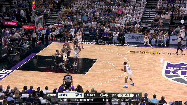 【2023年05月01日 勇士vs国王集锦】篮下由我 可劲儿投！鲁尼化身罗德曼连抢进攻篮板