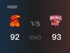 浙江vs深圳战报： 浙江93-92击溃深圳 拉科塞维奇20分贺希宁23分