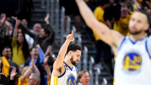 【2023年05月05日 湖人vs勇士集锦】湖人100-127勇士 水花合砍50分扳平大比分