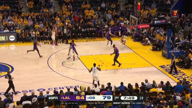 【2023年05月05日 湖人vs勇士集锦】勇士下起三分雨拉开到18分分差 金浩霆：坏了 这事有点不好办了