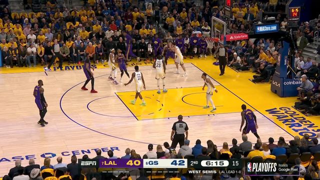 【2023年05月05日 湖人vs勇士集锦】潇洒背运晃开防守！ 拉塞尔晃开穆迪命中中投