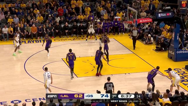 【2023年05月05日 湖人vs勇士集锦】人手一个三分技能包 汤神维金斯贾麦考格林接连飚中三分