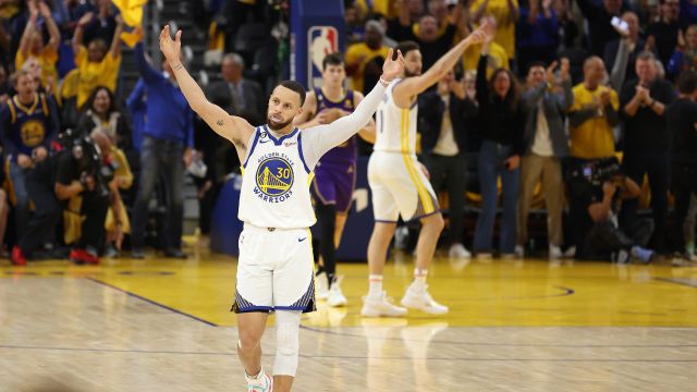 【2023年05月05日 湖人vs勇士集锦】湖人100-127勇士 水花合砍50分扳平大比分