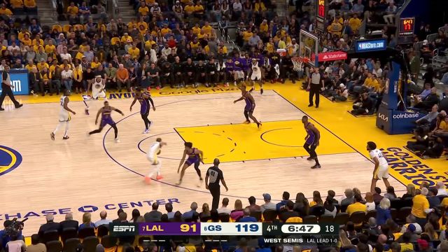 【2023年05月05日 湖人vs勇士集锦】开始你的表演 小佩顿飞天遁地双手暴扣