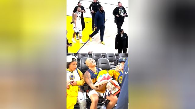 【2023年05月05日 湖人vs勇士集锦】库里抢七50分怒吼球迷被邀请全家观赛 获库里亲签比赛用鞋！