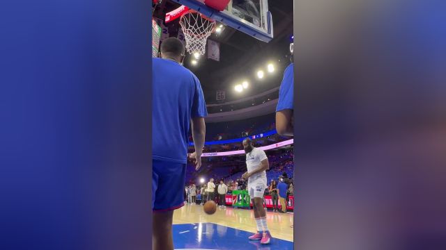 【2023年05月06日 凯尔特人vs76人集锦】在家门口要放开抡！哈登赛前热身投射弹无虚发