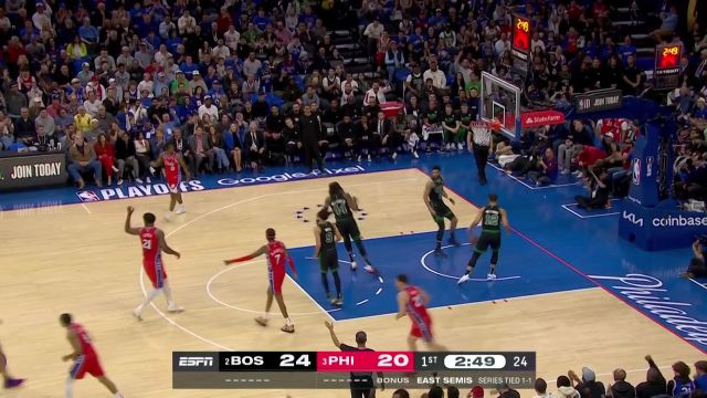 【2023年05月06日 凯尔特人vs76人集锦】紧紧咬住比分！ 马克西妙传米尔顿后者三分扬手就中