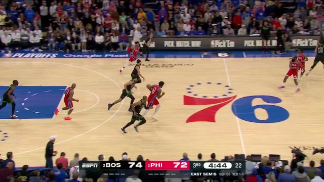 【2023年05月06日 凯尔特人vs76人集锦】管泽元：艾尔-霍福德方圆百里不见活物啊