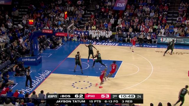 【2023年05月06日 凯尔特人vs76人集锦】双探花轮番轰炸恩比德！ 布朗单打大帝反篮造成2+1