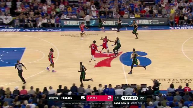 【2023年05月06日 凯尔特人vs76人集锦】开场就下三分雨！凯尔特人四记三分将分差拉开到两位数