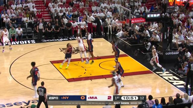 【2023年05月07日】NBA东部半决赛G3：尼克斯vs热火第1节英文原声回放