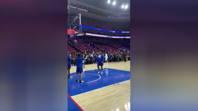 【2023年05月12日 凯尔特人vs76人集锦】一展放开抡的手感 哈登赛前训练画面弹无虚发