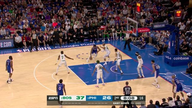 【2023年05月12日 凯尔特人vs76人集锦】防不胜防！塔图姆假突真传斯玛特底角三分洞穿球网