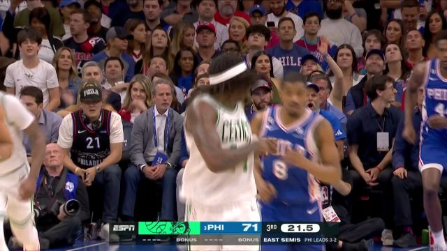 【2023年05月12日 凯尔特人vs76人集锦】出神入化！斯玛特空接妙传罗威单臂砸扣抹平分差