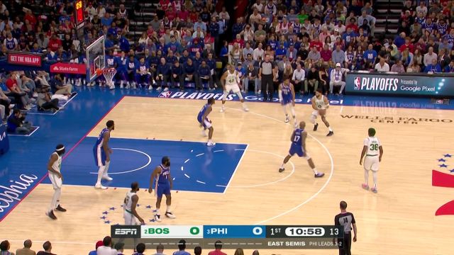 【2023年05月12日】NBA东部半决赛G6：凯尔特人vs76人第1节中文解说回放