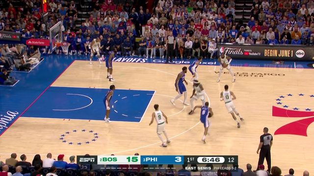 【2023年05月12日 凯尔特人vs76人集锦】你方战罢我方登场！76人队内外开花反击一波9-0打停凯尔特人