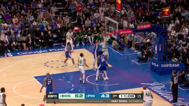 【2023年05月12日 凯尔特人vs76人集锦】体内安了永动机！哈登超远制导马克西大步流星上篮轻取